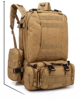 Mochila de tejido de Oxford 55L 600D a prueba de agua y humedad para actividades deportivas