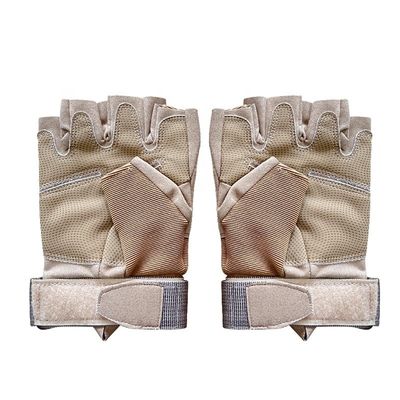 Materiales de fibra duraderos Guantes de entrenamiento deportivo de medio dedo para actividades al aire libre