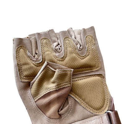 Deportes al aire libre Protección de la mano con medio dedo Correa ajustable de muñeca y material PU/Nylon/Fibra