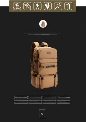 Bolso de viaje de tela con revestimiento interior de tejido de Oxford de densidad 60L a prueba de agua y humedad
