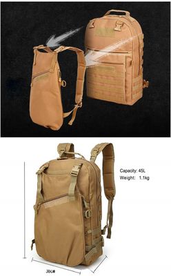 Mochila de 45L para viajes al aire libre Técnica de puente nervioso Inodoro y personalizado