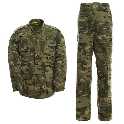 Tipo de tejido transpirable de tejido personalizado de hombre BDU Camisa uniforme de algodón S-4XL