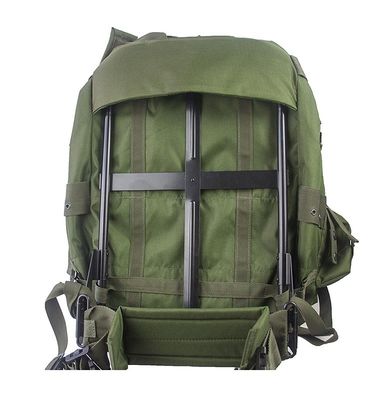 Especial para viajes al aire libre Mochila verde de gran capacidad Unisex con mango retráctil