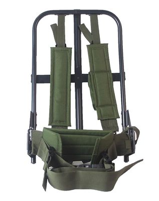 Especial para viajes al aire libre Mochila verde de gran capacidad Unisex con mango retráctil