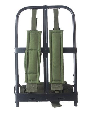 Especial para viajes al aire libre Mochila verde de gran capacidad Unisex con mango retráctil