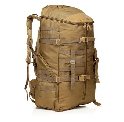 Mochila verde para viajes al aire libre con gran capacidad y sistema de transporte de cinturones de almohadón de aire