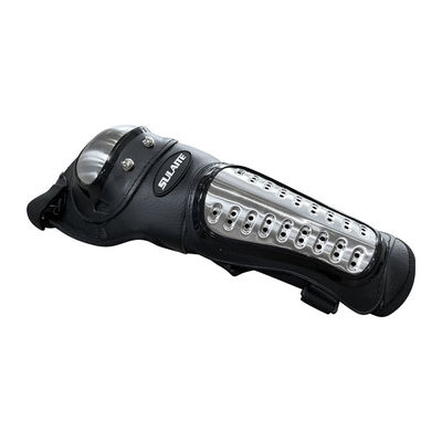 Armas y codos de motocicleta de carreras Protectores de cubierta metálica y tejido de Oxford para protección