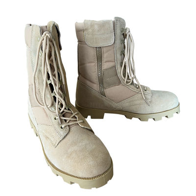 36-47 Botas de seguridad de piel de camiseta con tapa dura y suela de goma aplastante