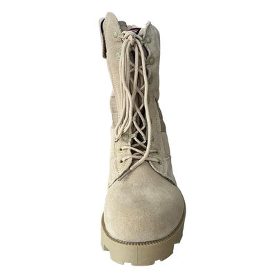 36-47 Botas de seguridad de piel de camiseta con tapa dura y suela de goma aplastante