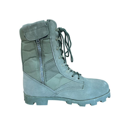 Botas de seguridad de cuero de carpa con tapa dura y suela de goma aplastante