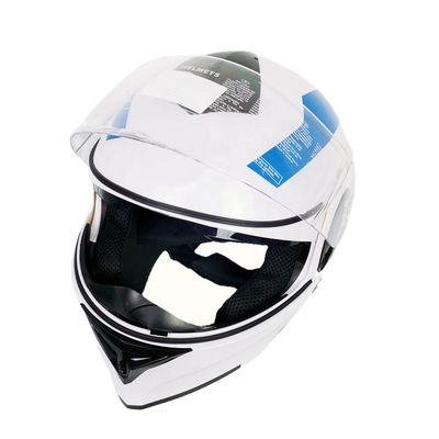 Casco para motocicleta de cara completa Visores de PC para motocicleta de calle de tamaño XL Casco ABS de motocicleta de turismo
