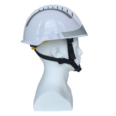 Casco antiincendios de alta seguridad con ABS blanco y visor curvo