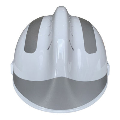 Casco antiincendios de alta seguridad con ABS blanco y visor curvo