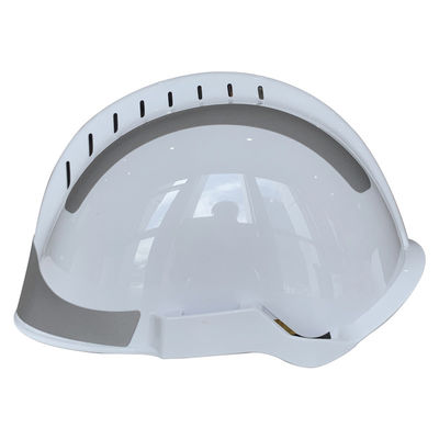 Casco antiincendios de alta seguridad con ABS blanco y visor curvo