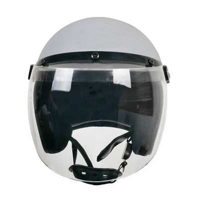 Casco de motocicleta retro para protección de la cabeza blanco y personalizable XL