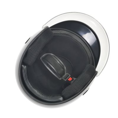 Casco de motocicleta retro para protección de la cabeza blanco y personalizable XL