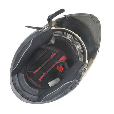 Casco para motociclistas con escudo de mitad de cara personalizable Casco ABS para protector de cabeza