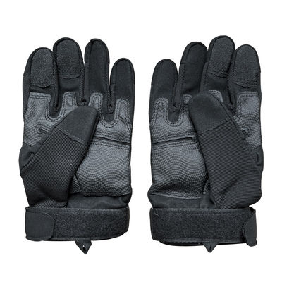 Guantes de mano de piel de palma de microfibra antideslizante de nudillos duros con gancho y muñeca de bucle