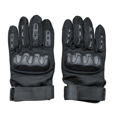 Guantes de mano de piel de palma de microfibra antideslizante de nudillos duros con gancho y muñeca de bucle
