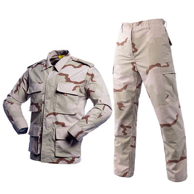 Camiseta táctica de tipo BDU de tejido Pantalones Camouflage de bosques Uniforme para actividades al aire libre