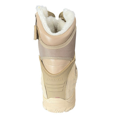 Botas de cuero genuino con suela media y top alto perfectas para actividades al aire libre en invierno y otoño