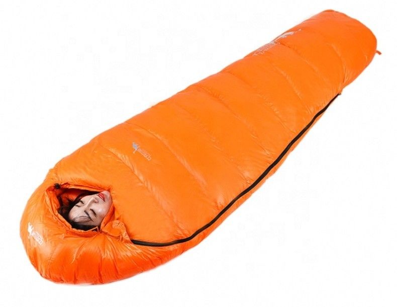 Bolso de dormir al aire libre a prueba de agua para acampar de 3 temporadas con tejido de logotipo personalizado