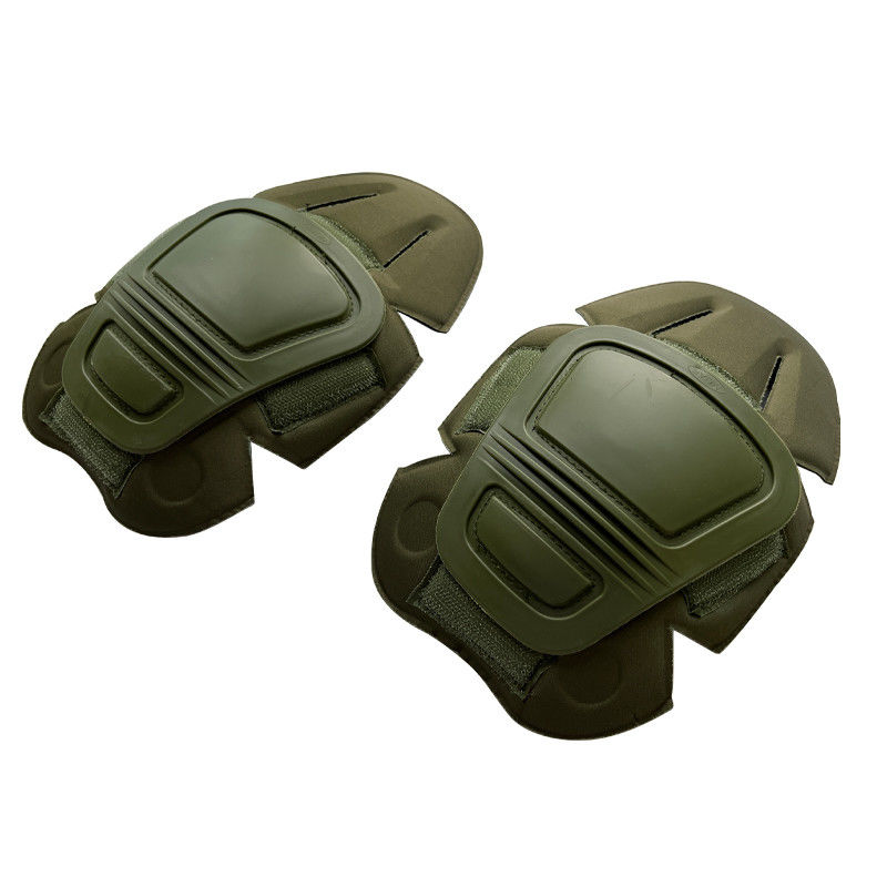 Pads funcionales de codo y rodilla ajustables de tamaño único para la protección del cuerpo en color verde caliente
