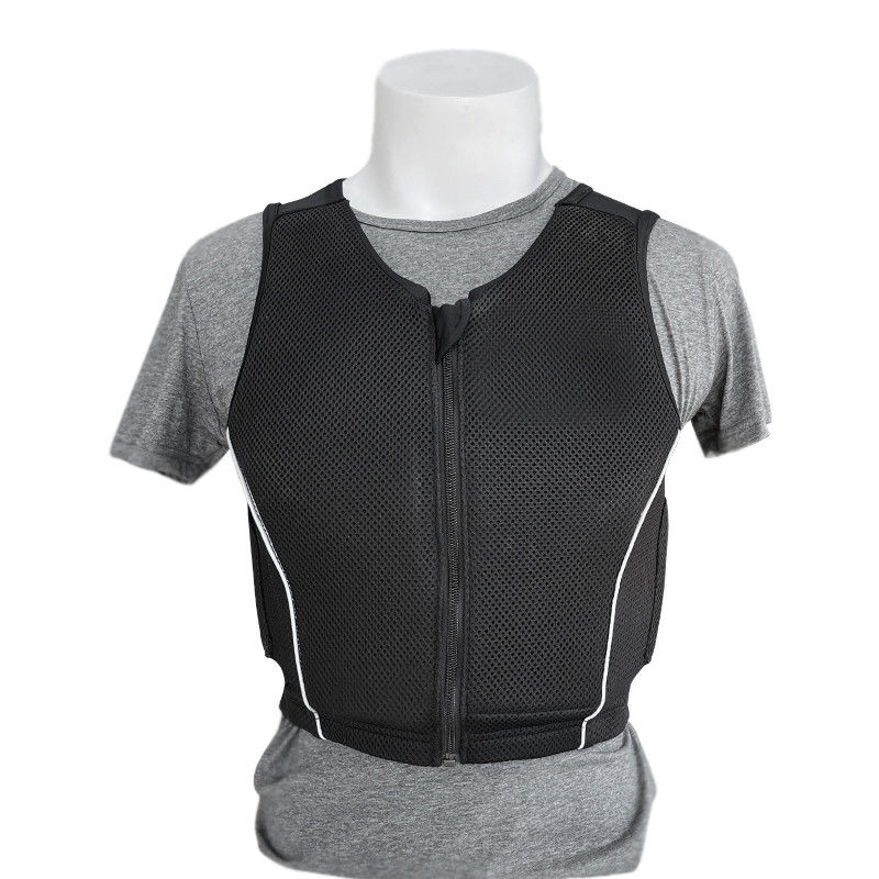 Chaleco unisex certificado por la CE para montar a caballo acolchado y transpirable 1 kg negro