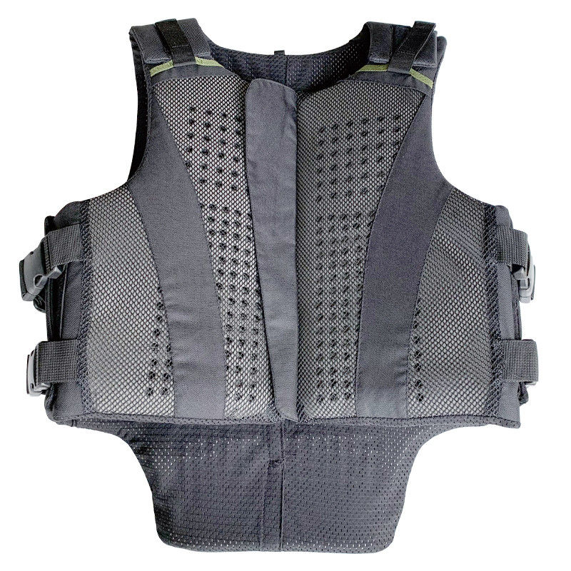 Vestido de equitación negro 2XL certificado con textura con almohadilla de espuma para montar a caballo al aire libre