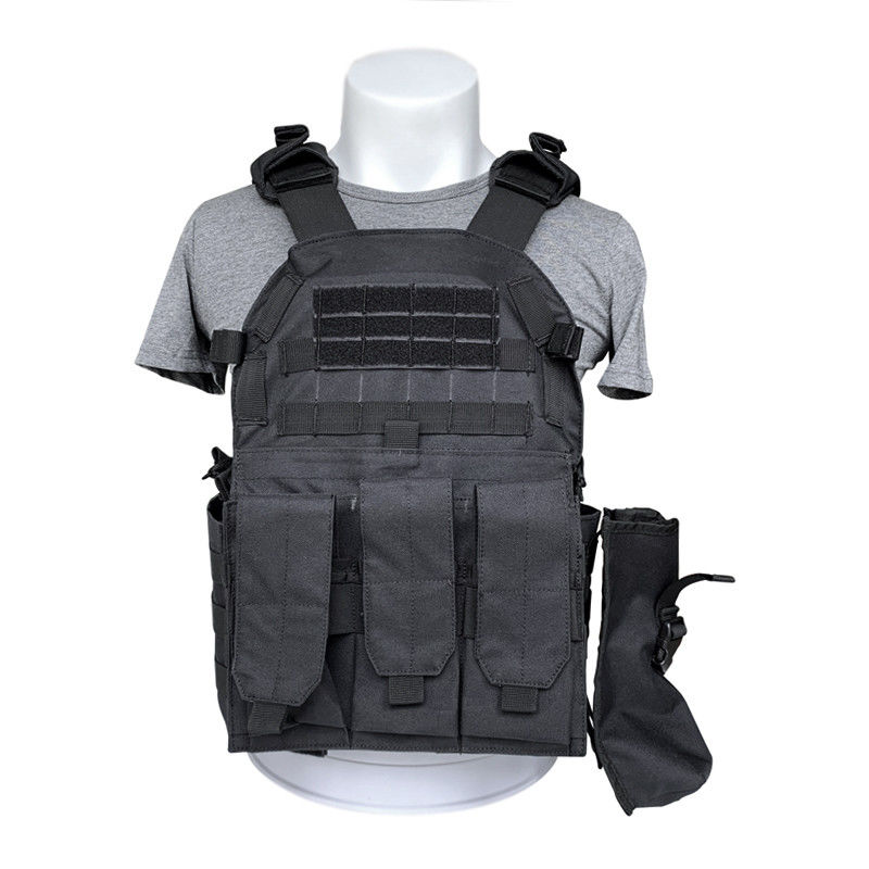 Vestido de protección multifunción con sistema Molle y bolsas para la seguridad del cuerpo en tamaños S-2XL