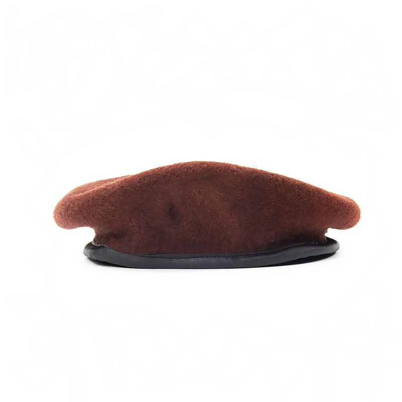 Boina confortable y transpirable 100% material de lana para adultos con estilo casual