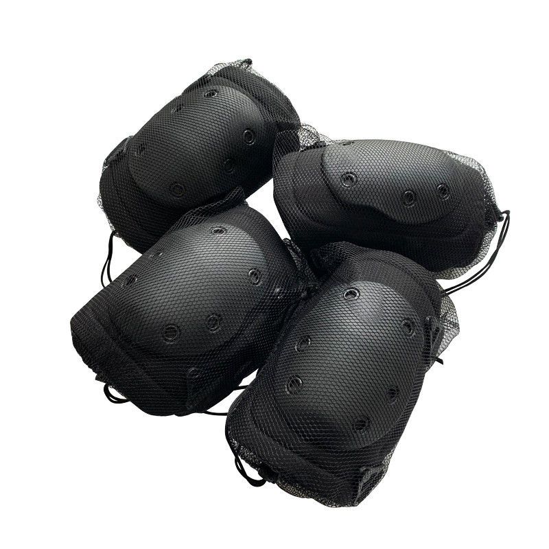 Acolchaderas verdes para rodillas y codos para protección deportiva flexible en el entrenamiento al aire libre