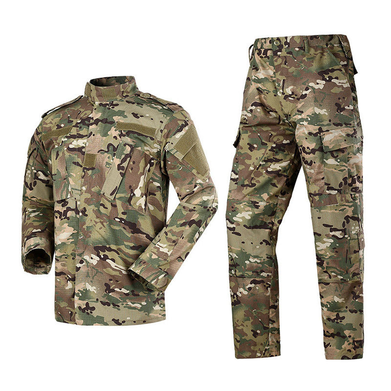 Traje de entrenamiento de manga larga para hombres Traje de entrenamiento de CP Uniforme Traje ACU Tejido 1.1 KG/conjunto