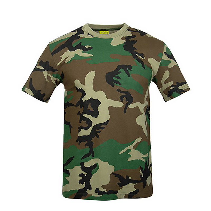 Camiseta de algodón puro transpirable para hombres y mujeres Camiseta de entrenamiento con manga corta