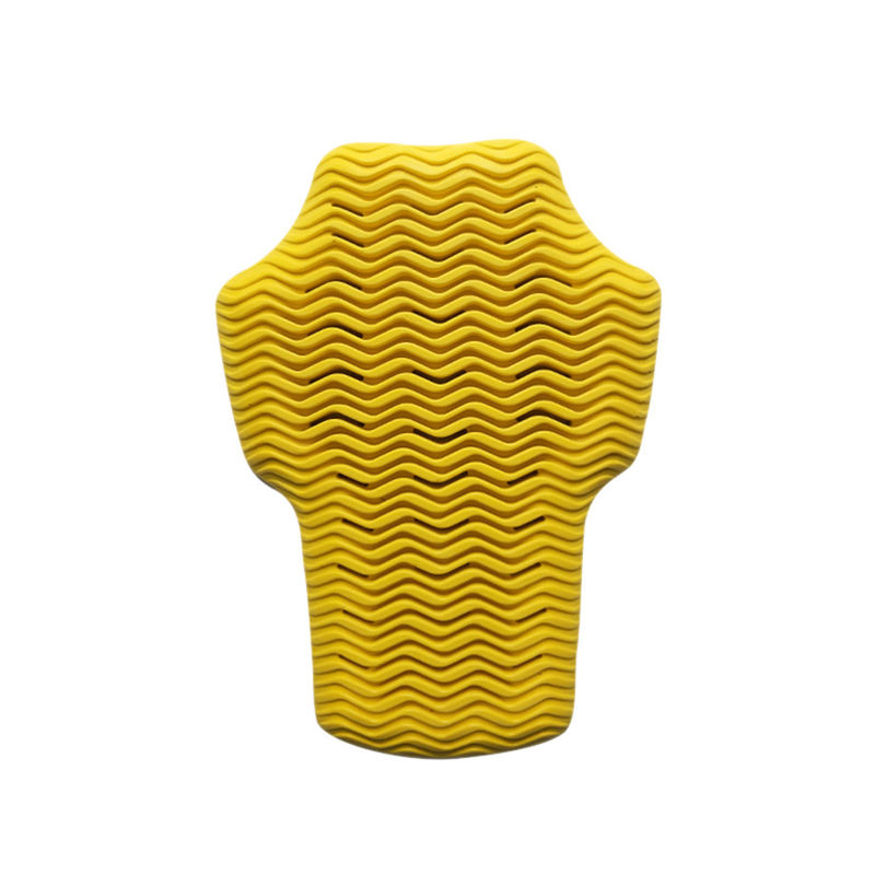 Insertores de chaqueta de motocicleta de memoria PU amarillo suave y transpirable con función antideslizante