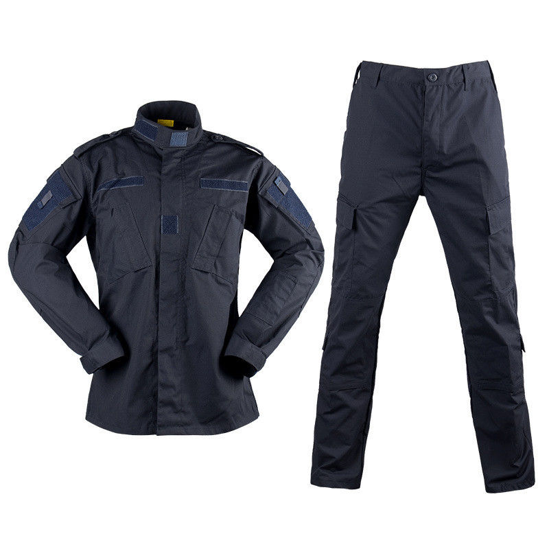 Entrenamiento al aire libre transpirable Camuflaje de trabajo masculino Uniforme camisas de manga larga Pantalones