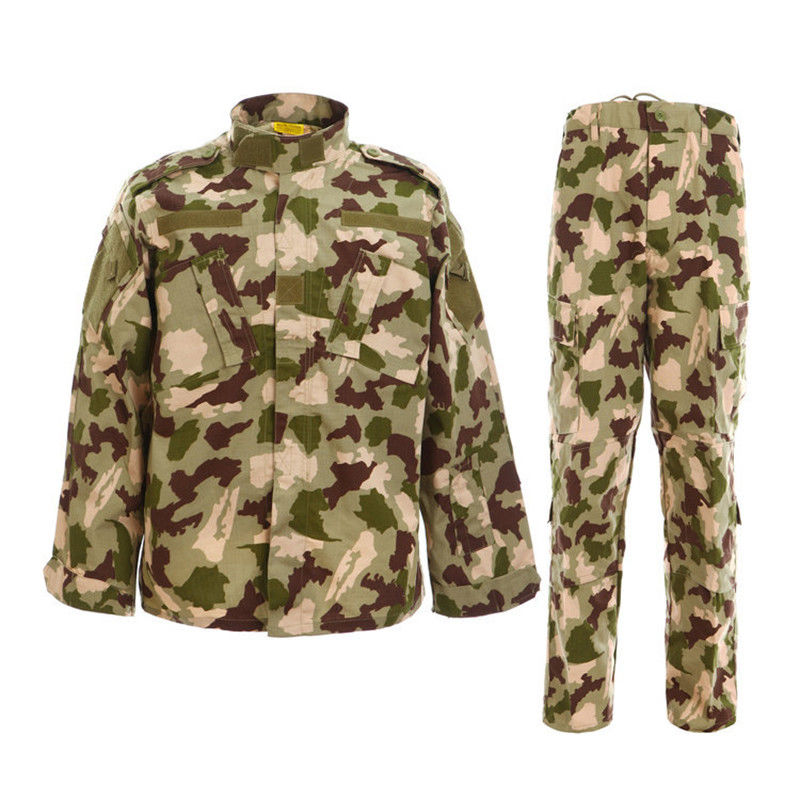 ACU duradero hombres camuflaje al aire libre senderismo trabajo entrenamiento usar camisas de manga larga pantalones