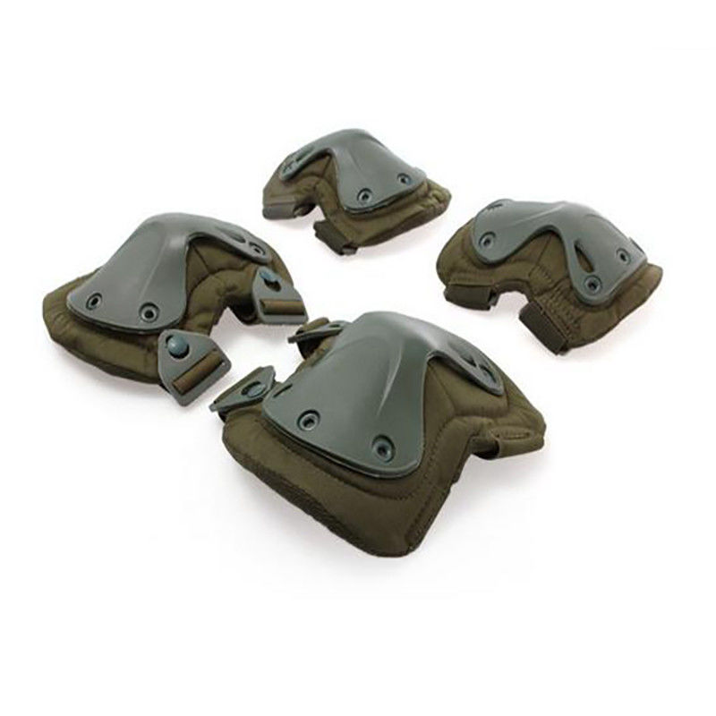 Confortable Hard Shell Negro rodilla y codo almohadillas para un tamaño se ajusta a todos los equipos de protección