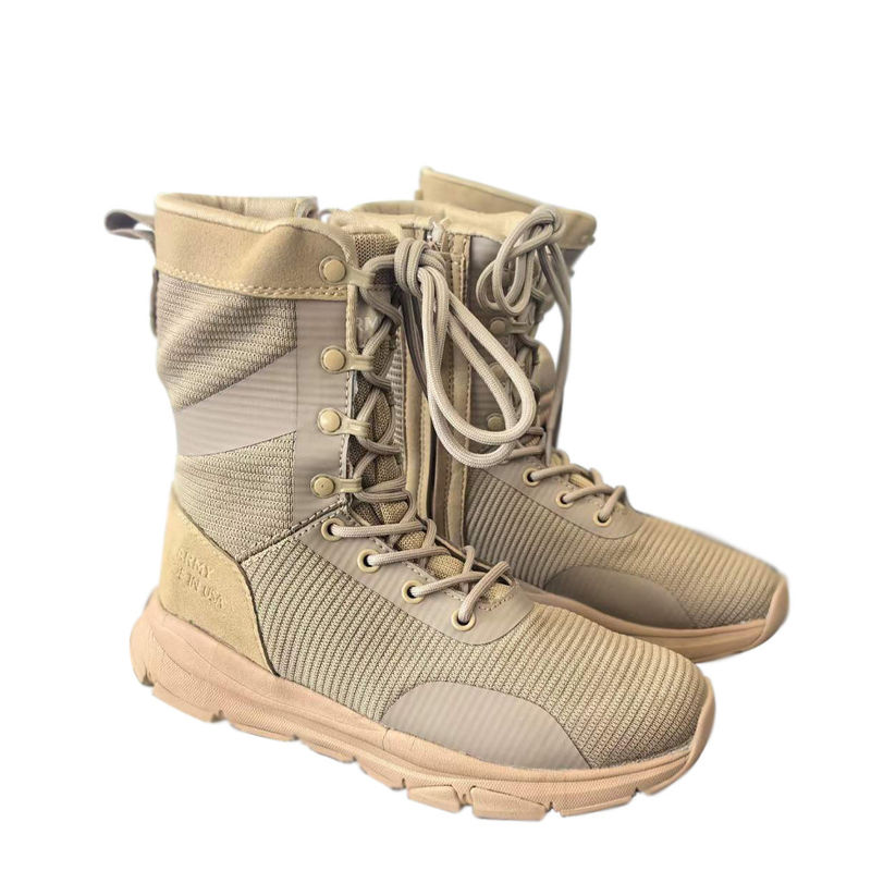 Temporada de invierno Botas de combate masculinas de entrenamiento con material de revestimiento de malla