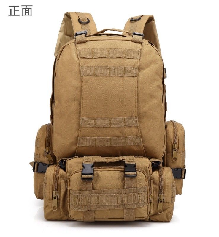 Mochila de tejido de Oxford 55L 600D a prueba de agua y humedad para actividades deportivas