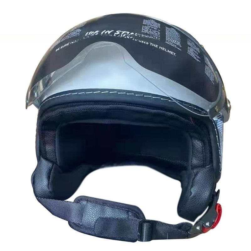 Casco de motocicleta ABS blanco para conducir con/sin LED