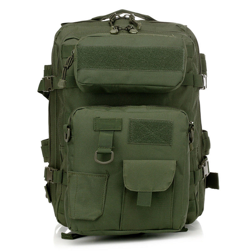 Mochila de entrenamiento al aire libre multifunción con sistema Molle y bolsillo de cremallera interior