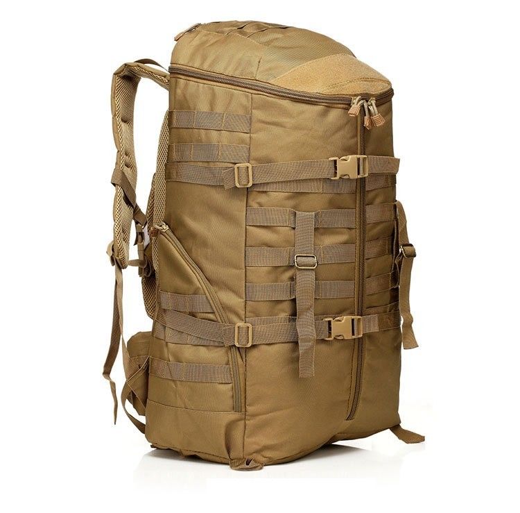Mochila verde para viajes al aire libre con gran capacidad y sistema de transporte de cinturones de almohadón de aire