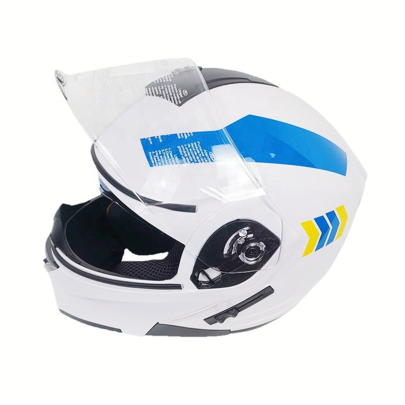 Casco para motocicleta de cara completa Visores de PC para motocicleta de calle de tamaño XL Casco ABS de motocicleta de turismo