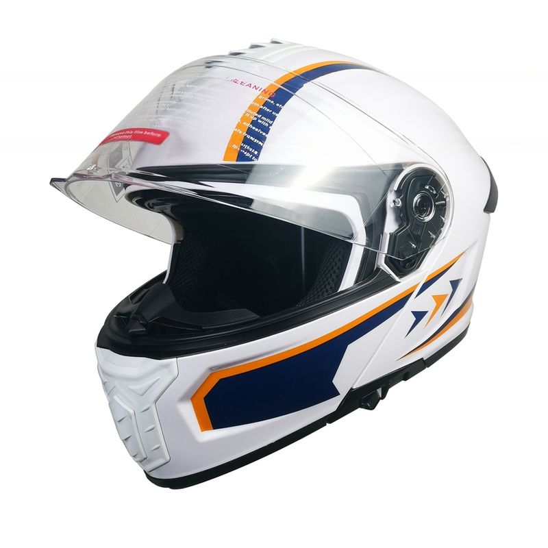Casco para motociclistas con escudo de mitad de cara personalizable Casco ABS para protector de cabeza
