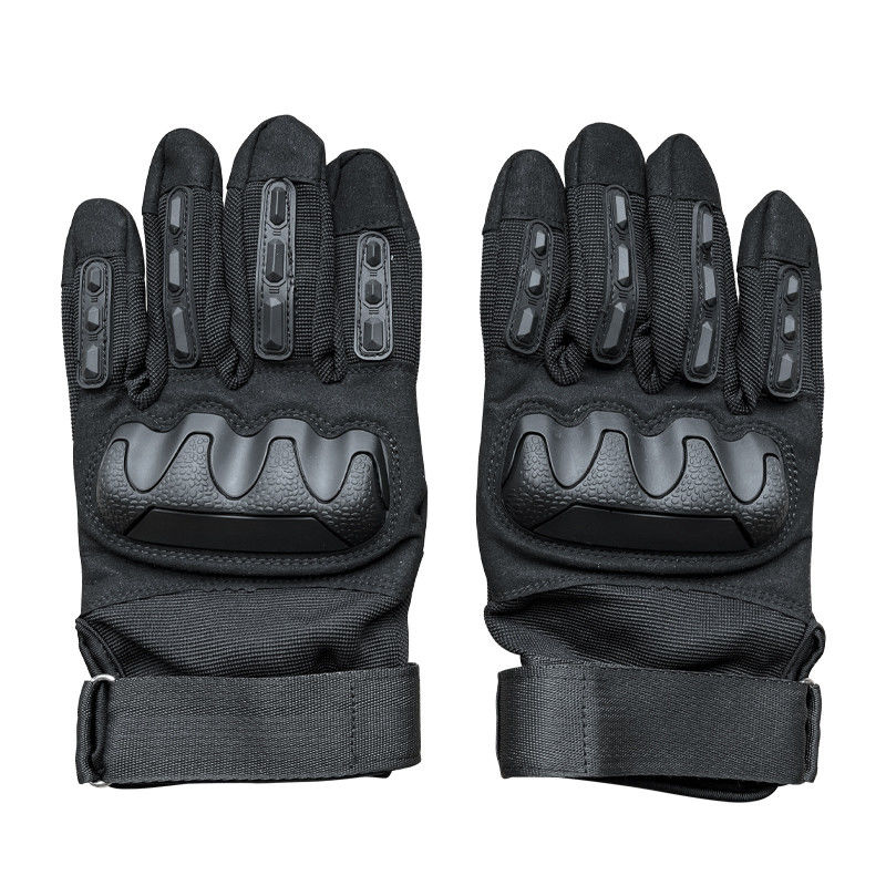 Guantes de mano de estilo de muñeca de gancho y bucle hechos de cuero de microfibra para una protección óptima