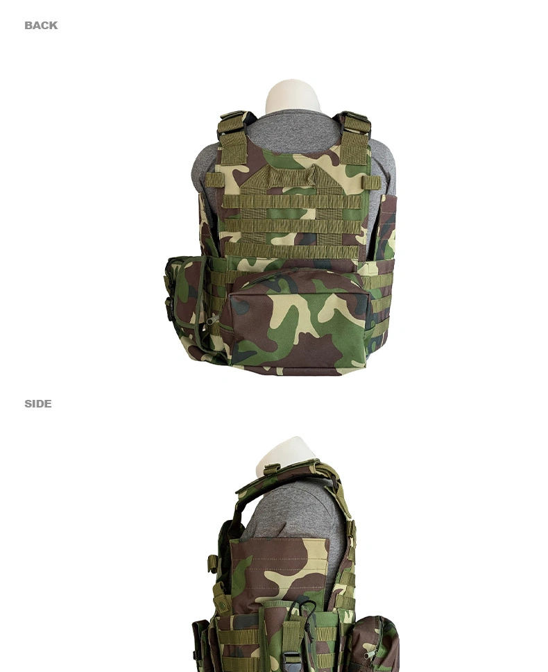 MTV08 Camuflaje chaleco táctico transpirable con sistema Molle 3