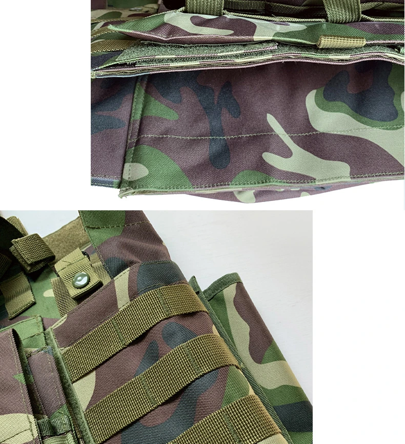 MTV08 Camuflaje chaleco táctico transpirable con sistema Molle 5