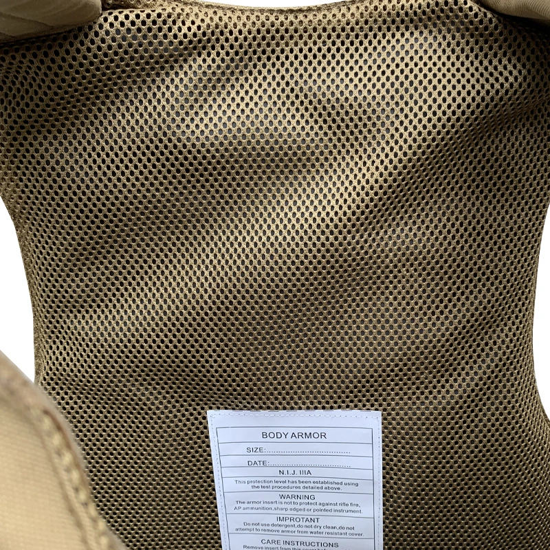 FDY19 Vestido de seguridad a prueba de balas ocultable para uso táctico 3