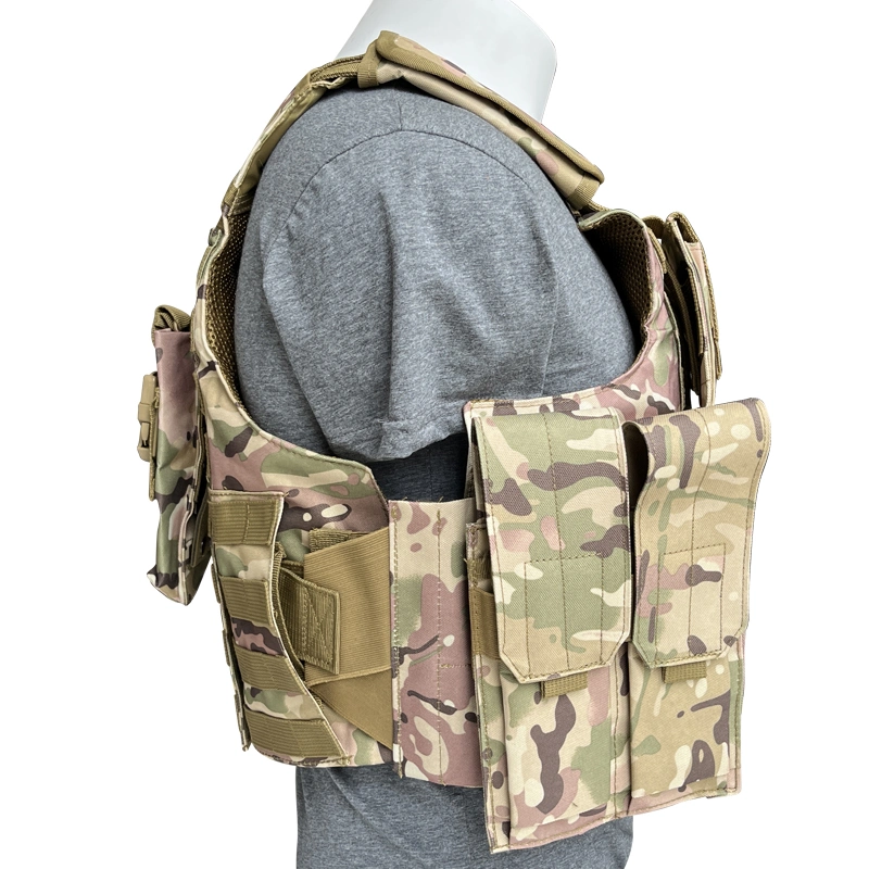 FDY21Camuflaje chaleco a prueba de balas de seguridad con sistema Molle 0